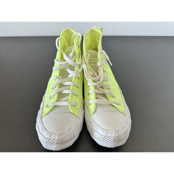 Converse Chuck 70 HI UNT1TL3D in Neon Yellow - Women’s US 5 Sneakers High - Picture 8 of 11